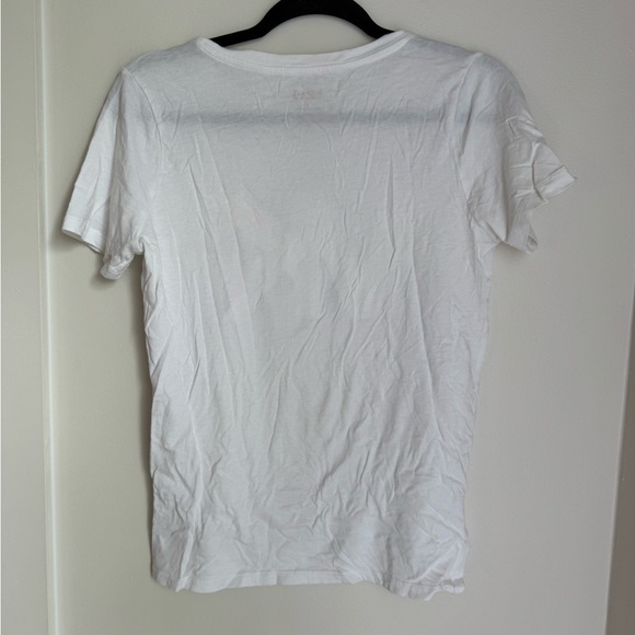 Michael Kors White Tee with Pink Logo - Picture 6 of 6